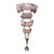 French Articulate Talosel Brooch with Glass Inlay by Line Vautrin Branded For Sale