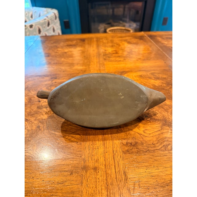 Brass Vintage Brass Duck For Sale - Image 8 of 8