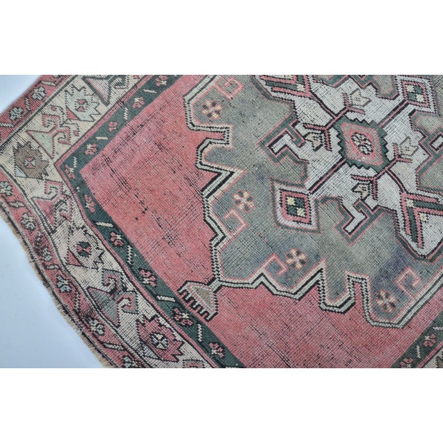 Vintage Handknotted Wool Ethnic Rug For Sale - Image 9 of 10