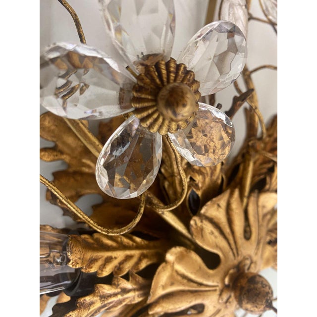 Metal Florentine Flush Mount Ceiling Lamp from Banci Firenze, 1970s For Sale - Image 7 of 16