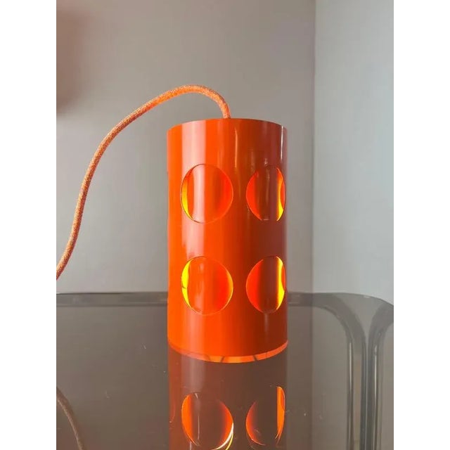 Hanging Lamp in Orange Metal from Raak Amsterdam For Sale - Image 10 of 11