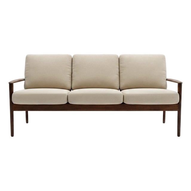 Scandinavian Three-Seater Sofa by Grete Jalk for Poul Jeppesen, 1960 For Sale