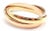 Cartier 1990s Cartier Trinity Rolling Tricolor Gold Large Model Bangle Bracelet For Sale - Image 4 of 9