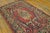 American 1890s Pink Medallion Folk Art Antique American Hooked Rug 3'10" X 6'0" Handknotted Wool Carpet For Sale - Image 3 of 9