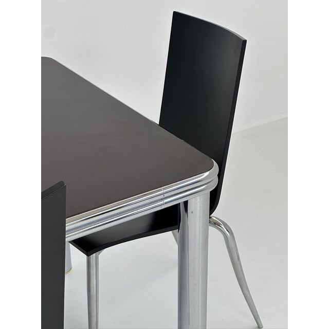 Scandinavian Chromed Metal Table, 1970s, in Very Good conditions. Designed 1970 to 1979