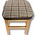 Brown Mid-Century Stools in Oak with Tweed Upholstered Seats, Set of 2 For Sale - Image 8 of 9