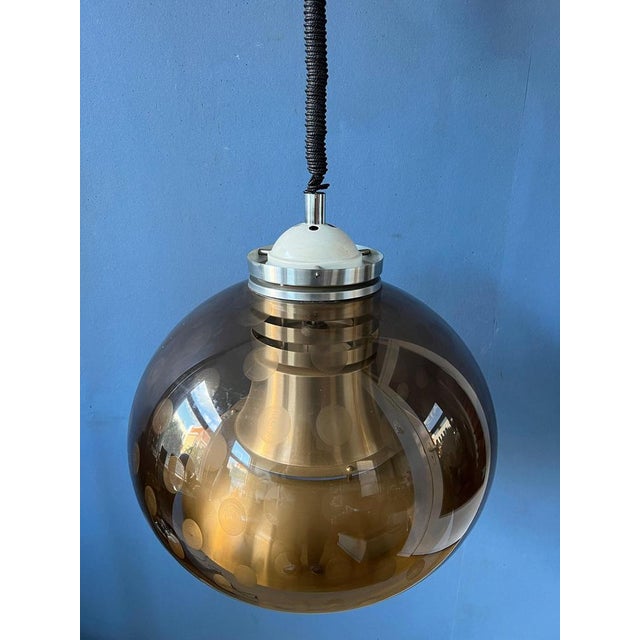 Space Age Mushroom Pendant Lamp from Dijkstra, 1970s For Sale - Image 6 of 11