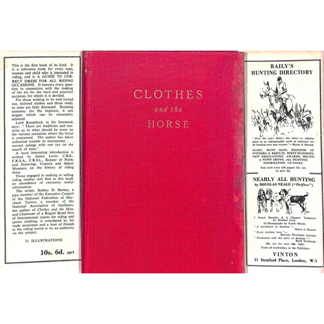 Clothes and the Horse a Guide to Correct Dress for All Riding Occasions Book For Sale In New York - Image 6 of 13