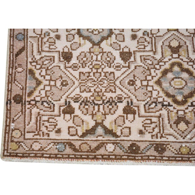 Vintage Turkish Malayer Knotted Wool Rug, 2'9''x12'9'' For Sale - Image 4 of 5