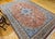 Persian Tabriz Rug, Hand-Knotted Wool & Silk, Fine Floral Pattern, Terracotta & Blue, 7x10 For Sale - Image 4 of 14