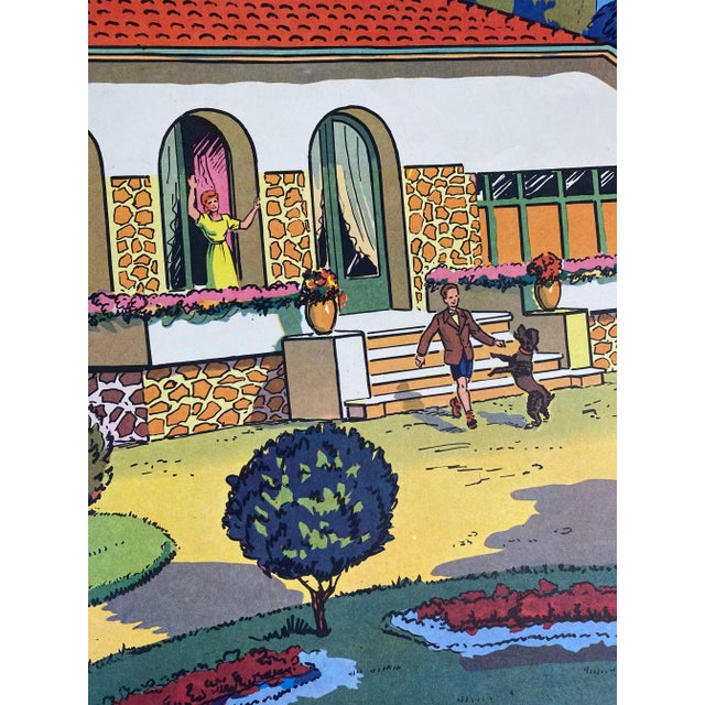 French Vintage French School Poster - “La Maison” For Sale - Image 3 of 12