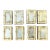 Vintage Gilt Bamboo Table Setting Personal Match Strikes - Set of 8 For Sale