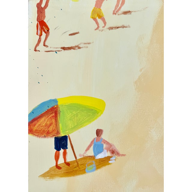 "Enjoying the Beach" Acrylic on Canvas by Joe Davis '08 For Sale - Image 10 of 11