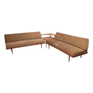 Minerva Seating Group by Peter Hvidt & Orla Mølgaard-Nielsen for France & Søn, 1960s, Set of 3 For Sale
