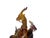 Golden Orange 3 Rams Crystal Glass Fengshui Display Art Figure For Sale - Image 9 of 12