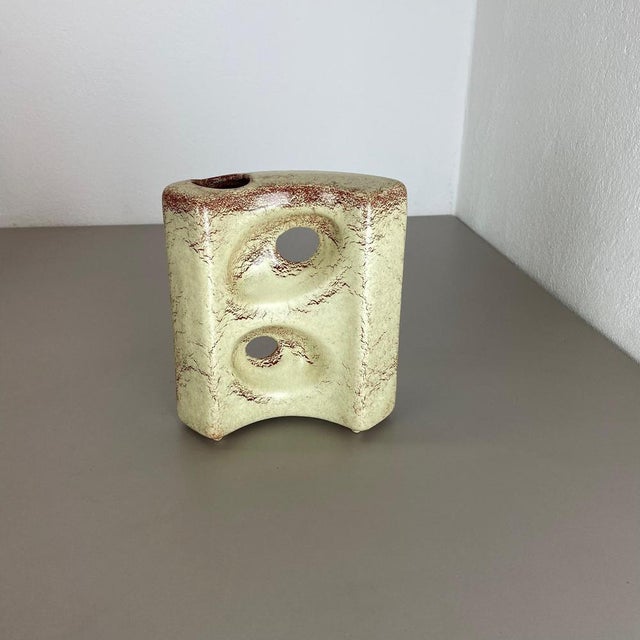 Ceramic Studio Pottery Vase attributed to Bertoncello Schiavon Ceramics, Italy, 1970s, Set of 2 For Sale - Image 3 of 18