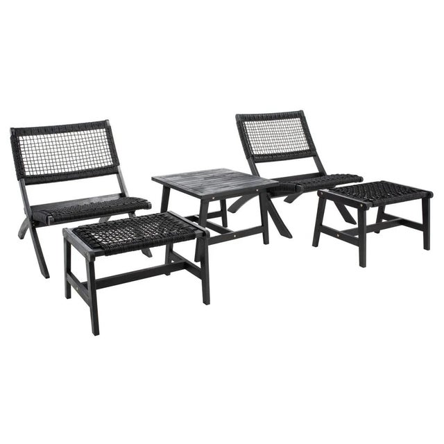 Black Casella 5 Piece Living Set - Black For Sale - Image 8 of 9