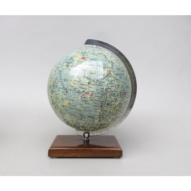 Earth & Moon Globes from Columbus Publishing House, 1960s, Set of 2 For Sale - Image 6 of 18