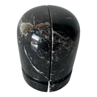 1980s Vintage Carved Marble Bookends – A Pair For Sale