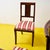 Wooden Chairs with Striped Seats, Early 1900s, Set of 5 For Sale - Image 6 of 7