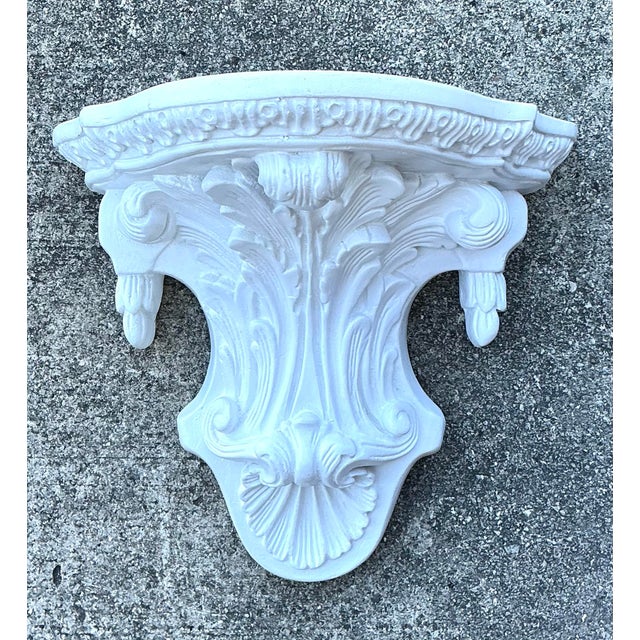 Vintage Plaster Clamshell Bracket For Sale - Image 11 of 12
