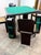 Paint Pierluigi Molinari Game Table With Four Chairs, Italy, 1970s For Sale - Image 7 of 9