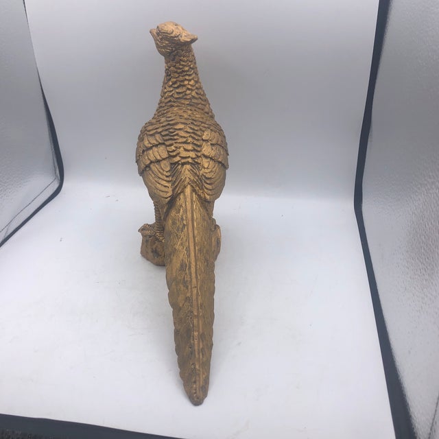 Syroco 1970s Syroco Gold Bird Sculpture For Sale - Image 4 of 9