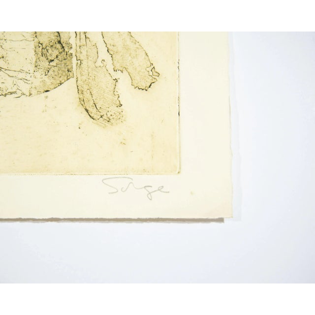 “Winged Figure” Abstract Color Etching and Aquatint by Walter Sorge For Sale - Image 9 of 10