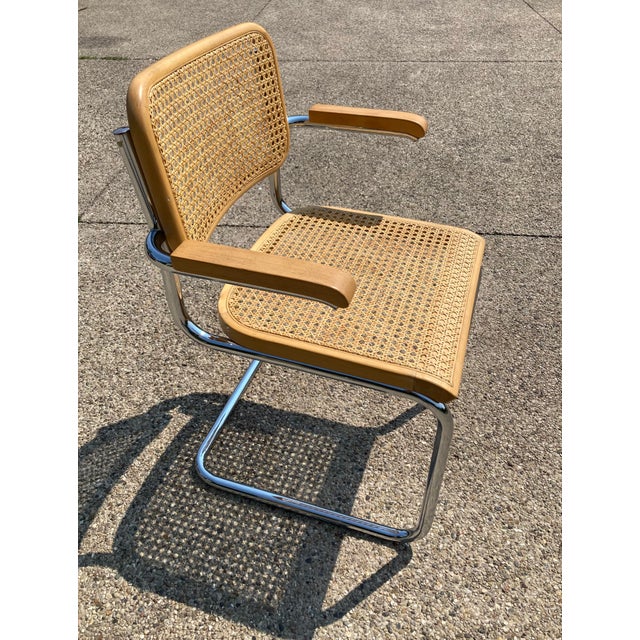 Marcel Breuer 1960s Vintage Breuer S64 Style Arm Chairs - A Pair For Sale - Image 4 of 12