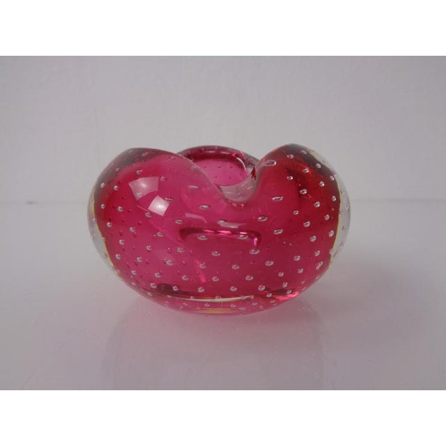 Pink Sommerso Murano Glass Ashtray, Italy, 1960s For Sale - Image 6 of 15