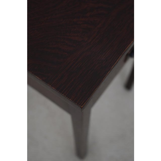 Brown Stickley Mission Oak 2 Drawer Nightstand For Sale - Image 8 of 17