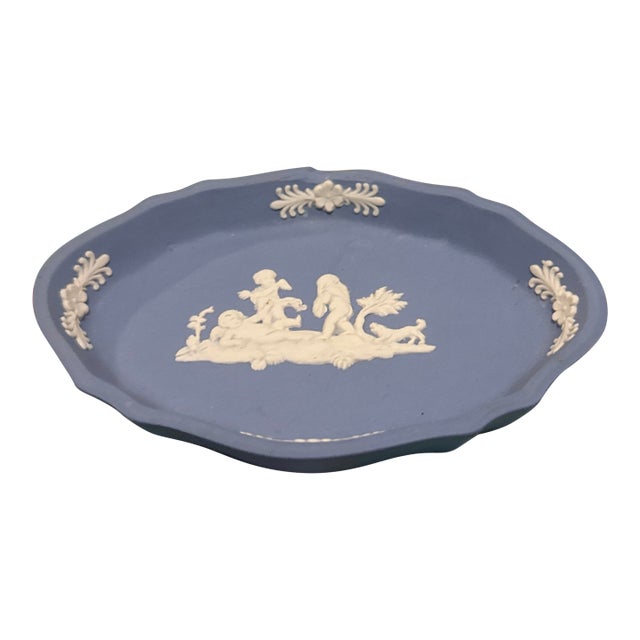 Vintage Wedgwood Jasperware Oval Trinket Dish For Sale