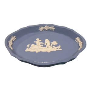 Vintage Wedgwood Jasperware Oval Trinket Dish