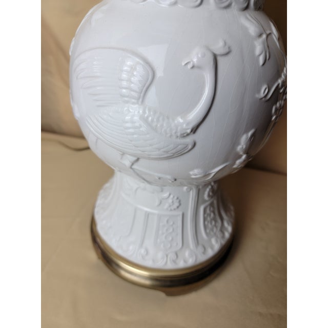 1950s The Phoenix Baluster: Frederick Cooper Blanc De Chine Table Lamps - a Pair For Sale - Image 11 of 12