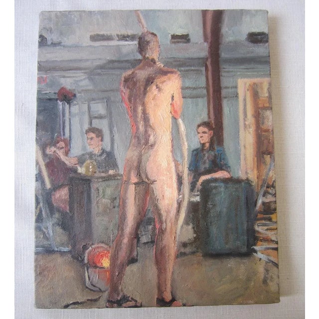 Artist Study Nude Painting For Sale - Image 6 of 6