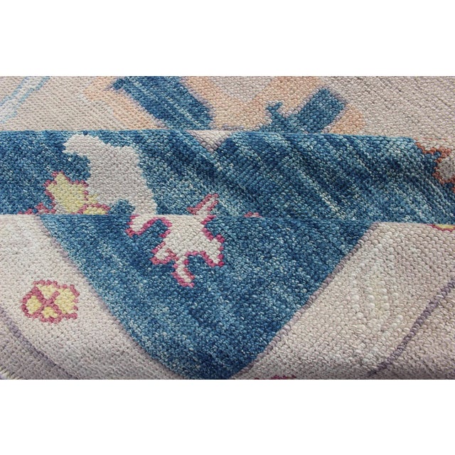 Large Turkish Oushak Rug by Keivan Woven Arts 12'3 X 16'1 For Sale - Image 11 of 12