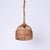 Gold French Riviera Round Pendant in Rattan and Wicker, Italy, 1970s For Sale - Image 8 of 12