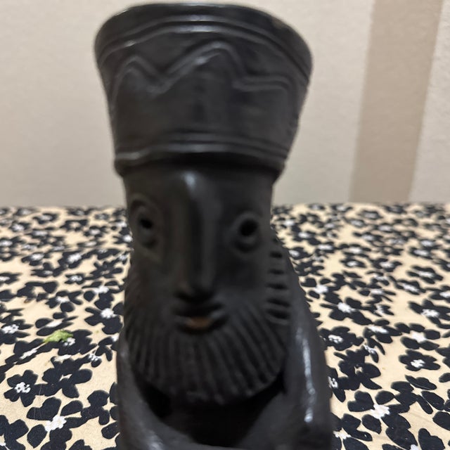 Sculpture Materials Ethiopian Folk Art Figurine Made of Clay For Sale - Image 7 of 8