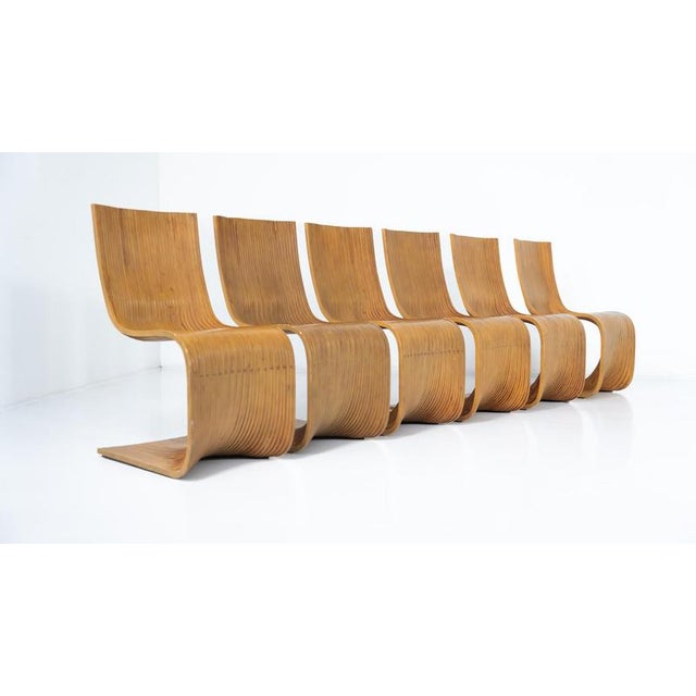 Wood Bamboo Dining Chairs by Alejandro Estrada for Piegatto, 2000s, Set of 8 For Sale - Image 7 of 18