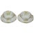 White Limoges Haviland H & C Van Heusen Charles Co. New York Pair of Cup and Saucers - Service for 2 For Sale - Image 8 of 8