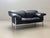 Poltrona Frau Two-Seater Sofa in Black Leather by Pierluigi Cerri for Poltrona Frau, Italy, 1990s For Sale - Image 4 of 17