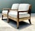 Coffee Vintage Ej Victor “Fishers Island” Rush Lounge Chairs - A Pair For Sale - Image 8 of 12