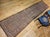 Antique Serab Camel Hair Runner Rug, Hand-Knotted Wool, Allover Geometric Pattern, Red & Green, 3x12 For Sale In Chicago - Image 6 of 18