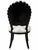 Wood Italian Black Lacquer Venetian Grotto Shell-Back Dining Chairs, Set of 4 For Sale - Image 7 of 7