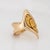 Large Natural Gold Nugget Ring, 14k Yellow Gold Estate Fine Jewelry 22k 24k, Size 8 For Sale - Image 4 of 6