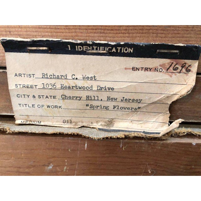 Large 1960s Signed Abstract Signed Still Life Painting For Sale - Image 10 of 11