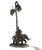 20th Century Jugendstil Cold-Painted Bronze Elephant Rider Table Lamp, Germany For Sale - Image 4 of 9