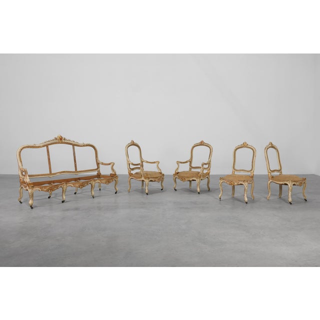 French Louis XV Armchairs in Carved Wood, Set of 2 For Sale - Image 18 of 18