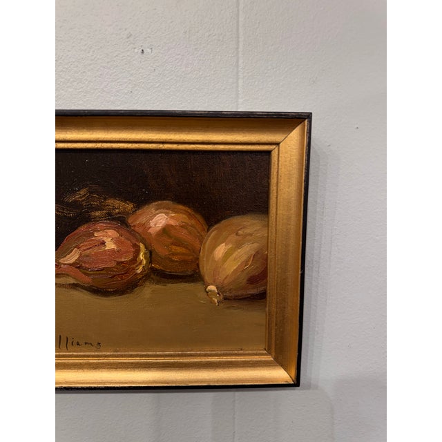 20th Century Oil Painting of Scallions For Sale - Image 4 of 5