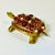 1960s Vintage Art Deco Coastal Hollywood Regency Bejeweled Brass Turtle Box For Sale - Image 16 of 18